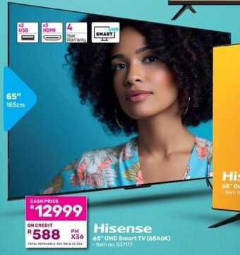 Game Hisense 65" UHD Smart TV offer