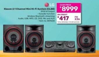 Game LG Xboom 2.1 Channel Mini Hi-Fi System (CL88) offer