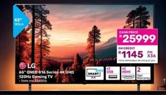 Game LG 65" QNED 816 Series 4K UHD 120Hz Gaming TV offer