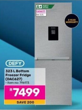 Game DEFY 323 L Bottom Freezer Fridge offer