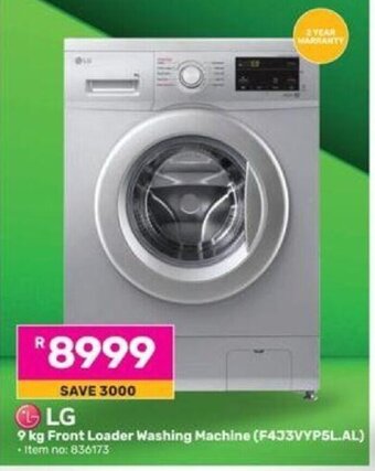 LG 9 kg Front Loader Washing Machine
