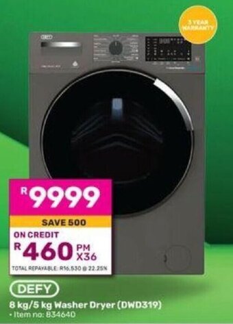 Game DEFY 8 kg/5 kg Washer Dryer offer