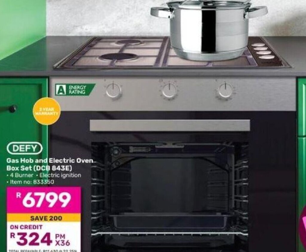 DEFY Gas Hob and Electric Oven Box Set offer at Game