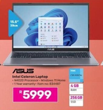 Game ASUS Intel Celeron Laptop offer