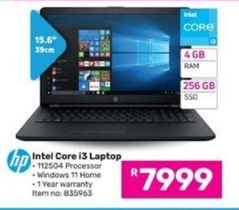 HP Intel Core i3 Laptops