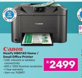 Game Canon Maxify MB5140 Home Small Office Printer offer