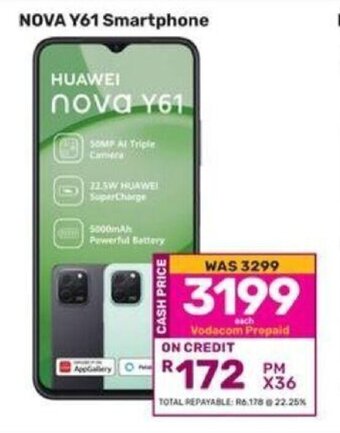 Game HUAWEI Nova Y61 offer