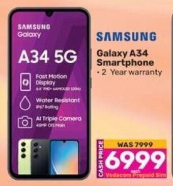 Game SAMSUNG Galaxy A34 Smartphone offer