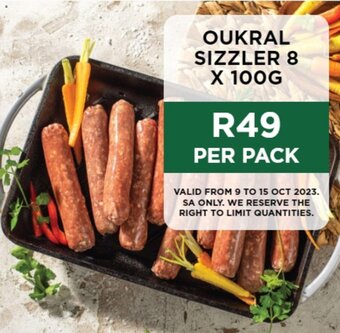 Food Lover's Market OUKRAL SIZZLER 8 x 100G offer