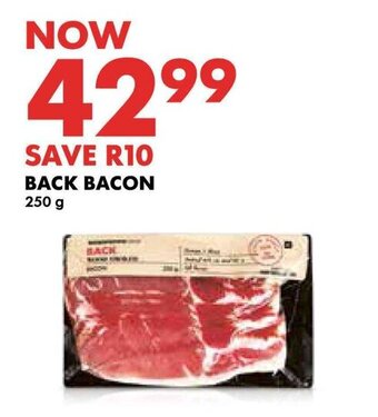 Woolworths BACK BACON 250g offer