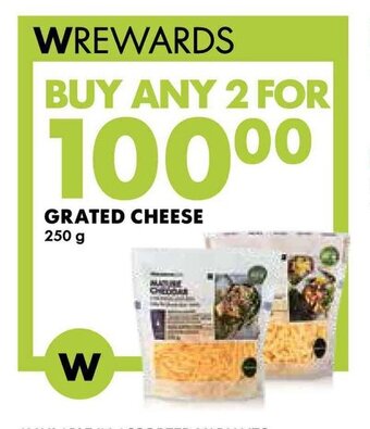 Woolworths GRATED CHEESE 250g offer