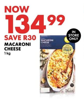 Woolworths MACARONI CHEESE 1kg offer
