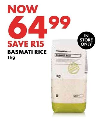 Woolworths BASMATI RICE 1kg offer