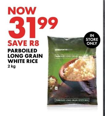 Woolworths PARBOILED LONG GRAIN WHITE RICE 2 kg offer