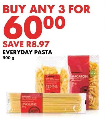 Woolworths EVERYDAY PASTA 500g offer