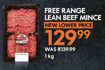 Woolworths FREE RANGE LEAN BEEF MINCE 1kg offer