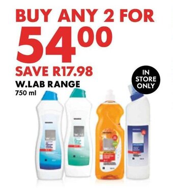 Woolworths W.LAB RANGE 750ml offer