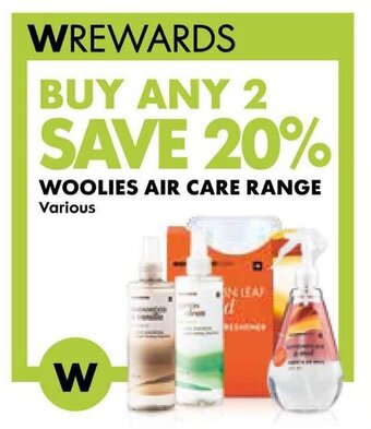 Woolworths WOOLIES AIR CARE RANGE Various offer