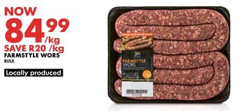 Woolworths FARMSTYLE WORS BULK offer