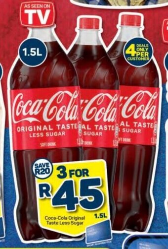 Pick n Pay Coca-Cola Original Taste Less Sugar 1.5L offer