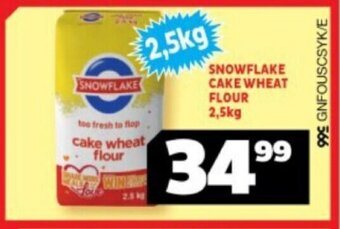 SNOWFLAKE CAKE WHEAT FLOUR 2.5kg