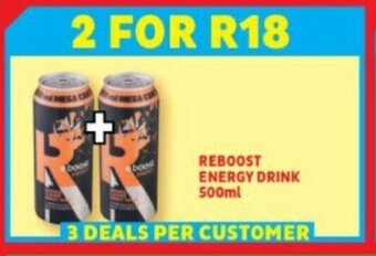 Usave REBOOST ENERGY DRINK 500ml offer