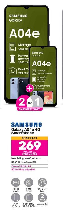 Game SAMSUNG Galaxy A04e 4G Smartphone offer