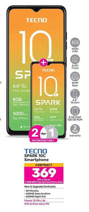 Game TECNO SPARK 10C Smartphone offer