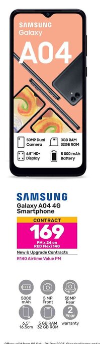 Game SAMSUNG Galaxy A04 4G Smartphone offer