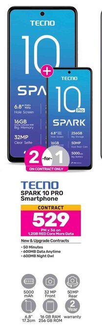 Game TECNO SPARK 10 PRO Smartphone offer