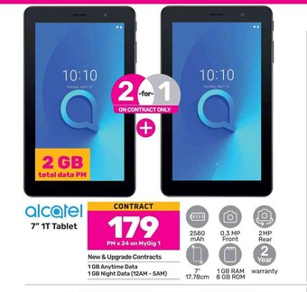Game Alcatel 7" 1T Tablet offer
