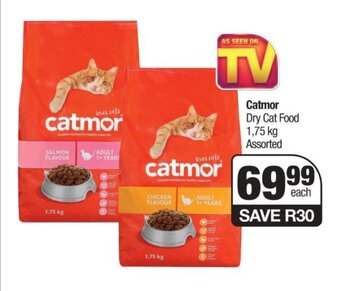 Spar Catmor Dry Cat Food 1.75 kg Assorted offer