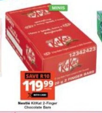 Checkers Nestle KitKat 2-Finger Chocolate Bars offer