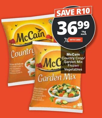 Checkers McCain Country Crop/ Garden Mix Frozen Vegetables offer