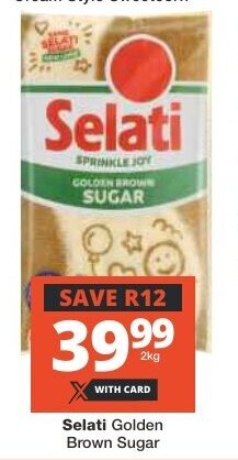 Checkers Selati Golden Brown Sugar 2kg offer