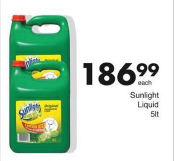 Sunlight Liquid 5L offer at Save Hyper