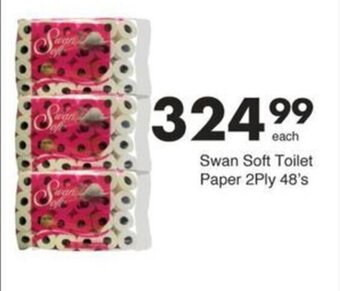 Save Hyper Swan Soft Toilet Paper 2Ply 48's offer