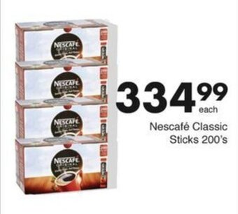 Save Hyper Nescafé Classic Sticks 200's offer