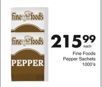 Save Hyper Fine Foods Pepper Sachets 1000's offer