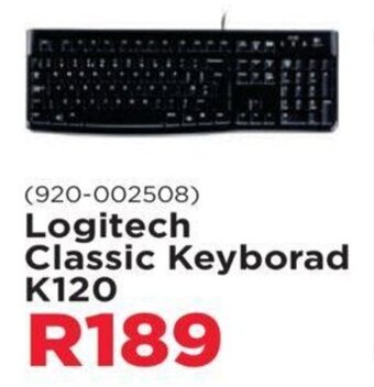 Matrix Warehouse Logitech Classic Keyborad K120 offer