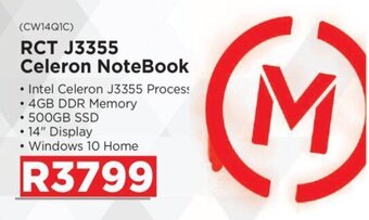 RCT J3355 Celeron NoteBook
