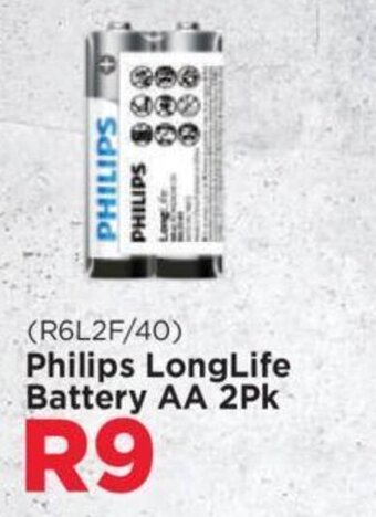 Matrix Warehouse Philips LongLife Battery AA 2Pk offer