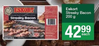 Spar Eskort Streaky Bacon 200 g offer