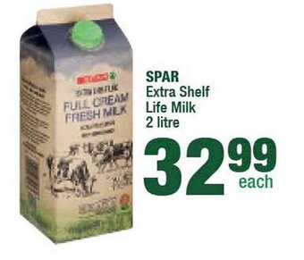 Spar SPAR Extra Shelf Life Milk 2 litre offer