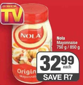 Spar Nola Mayonnaise 750 g/850 g offer