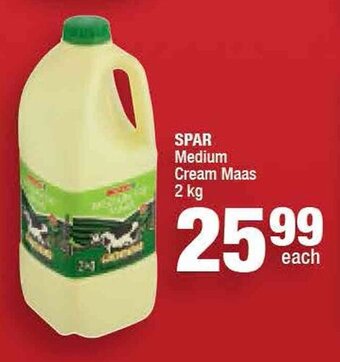 Spar SPAR Medium Cream Maas 2 kg offer