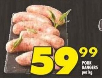 Shoprite PORK BANGERS offer