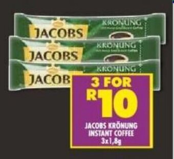 Shoprite JACOBS KRÖNUNG INSTANT COFFEE 3x1,8g offer