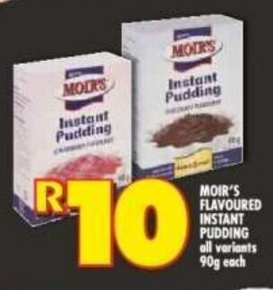 Moirs chocolate online pudding