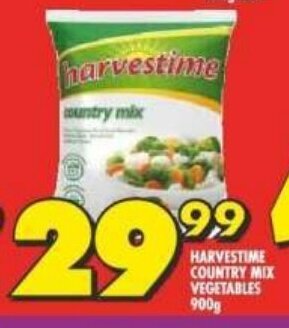Shoprite HARVESTIME COUNTRY MIX VEGETABLES 900g offer
